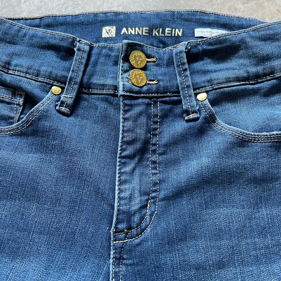 Anne Klein High Rise Slim Straight Jeans - Picture 5 of 6